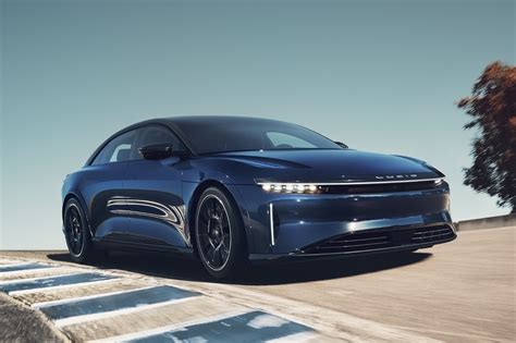 Lucid air sapphire 0-60 - Lucid Air Sapphire Revealed with 1200+ HP; ... Its dual-motor drive system generates 480 horsepower, and that's enough to propel the sleek sedan from 0 to 60 mph in 3.8 seconds. The solid aluminum ...